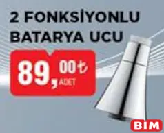 2 FONKSİYONLU BATARYA UCU 2 FONKSİYONLU BATARYA UCU